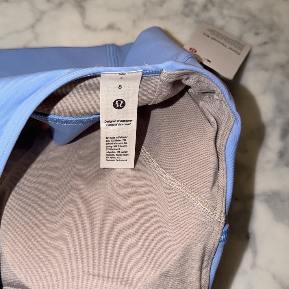 NWT LULULEMON ATHLETICA POWER THROUGH BRA SNBL 8 - Picture 3 of 5